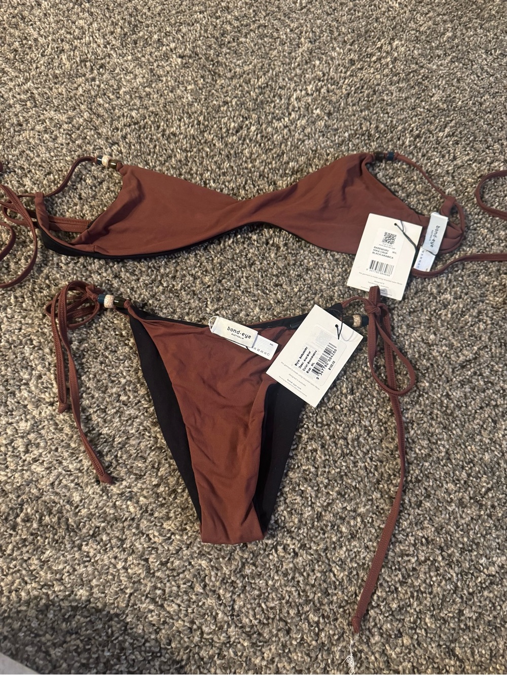 bond-eye Rust Brown Tie-Side Bikini